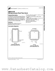 MM58167BVX datasheet pdf National Semiconductor