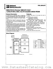 NMC27C010QE200 datasheet pdf National Semiconductor