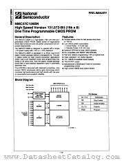 NMC27C128BN25 datasheet pdf National Semiconductor