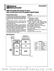 NMC27C256BQ20 datasheet pdf National Semiconductor