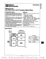NMC27C512AQ20 datasheet pdf National Semiconductor