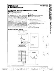 NS16008SN-4 datasheet pdf National Semiconductor