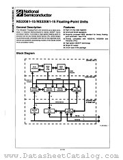 NS32081D-15 datasheet pdf National Semiconductor