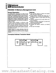 NS32082D-10 datasheet pdf National Semiconductor