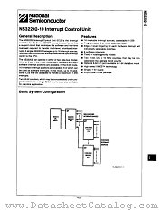 NS32202D-10 datasheet pdf National Semiconductor
