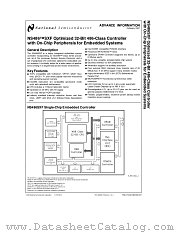 NS486SXF-25 datasheet pdf National Semiconductor