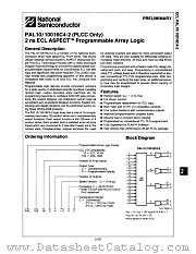 PAL10016C4-2VC datasheet pdf National Semiconductor