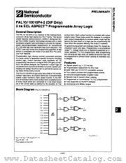 PAL1016P4-2JC datasheet pdf National Semiconductor