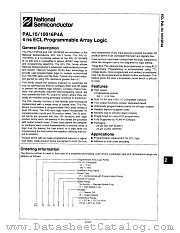 PAL1016P4AJC datasheet pdf National Semiconductor