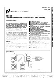 SC14422DRVJG datasheet pdf National Semiconductor