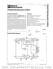 TP3022J datasheet pdf National Semiconductor