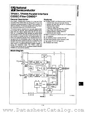 TP3051J datasheet pdf National Semiconductor