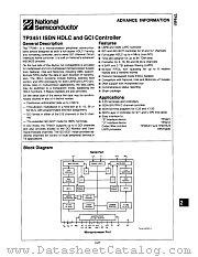TP3451N datasheet pdf National Semiconductor