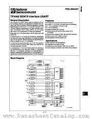 TP3460 datasheet pdf National Semiconductor