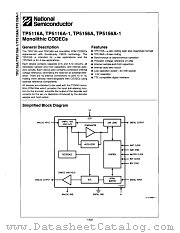 TP5116AJ datasheet pdf National Semiconductor