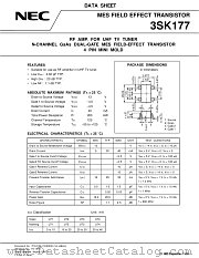 3SK177-T1 datasheet pdf NEC