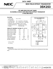 3SK253-T2 datasheet pdf NEC