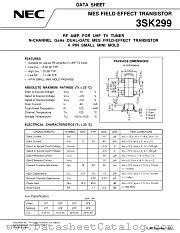 3SK299-T1 datasheet pdf NEC
