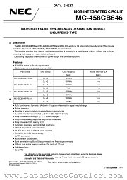 MC-458CB646LFA-A10 datasheet pdf NEC