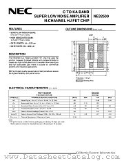 NE32500M datasheet pdf NEC