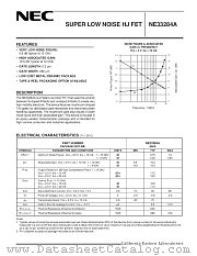 NE33284AS datasheet pdf NEC