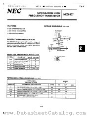 NE68337 datasheet pdf NEC