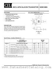 NE851M03-T3 datasheet pdf NEC