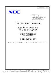 NL2432DR22-11B datasheet pdf NEC