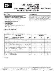 NR4270MU-CC datasheet pdf NEC