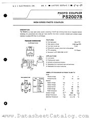 PS2007B datasheet pdf NEC