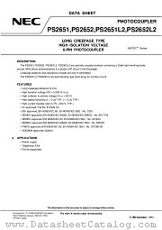 PS2651L2-V datasheet pdf NEC