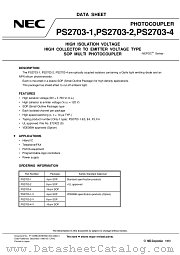 PS2703-1-F3 datasheet pdf NEC