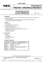 PS2705-1-F3 datasheet pdf NEC