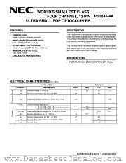 PS2845-4A datasheet pdf NEC