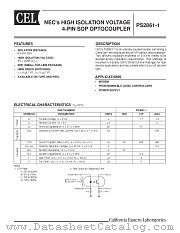 PS2861-1-F4 datasheet pdf NEC