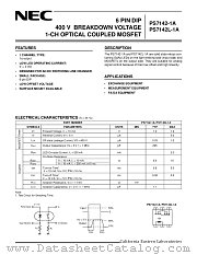 PS7142-1A datasheet pdf NEC