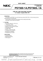 PS7360CL-1A datasheet pdf NEC