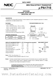UPA1715G-E2 datasheet pdf NEC