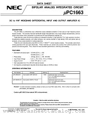 UPC1663B datasheet pdf NEC