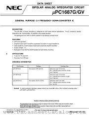 UPC1687B datasheet pdf NEC