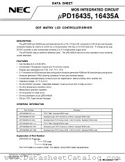 UPD16435AN-001-XXX datasheet pdf NEC