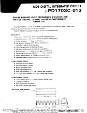 UPD1703C-013 datasheet pdf NEC