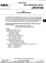 UPD70108GC-5-3B6 datasheet pdf NEC