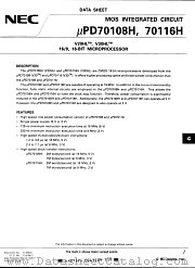 UPD70116HGC-16-3B6 datasheet pdf NEC