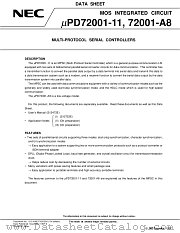 UPD72001C(A)-11 datasheet pdf NEC