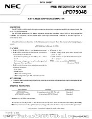 UPD75048GC-XXX-AB8 datasheet pdf NEC
