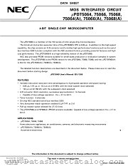 UPD75066CU(A)-XXX datasheet pdf NEC