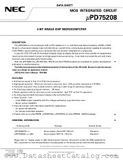 UPD75208CW-XXX datasheet pdf NEC