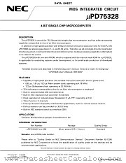 UPD75328GC(A)-XXX-3B9 datasheet pdf NEC