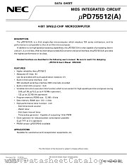 UPD75512GF-XXX-3B9 datasheet pdf NEC